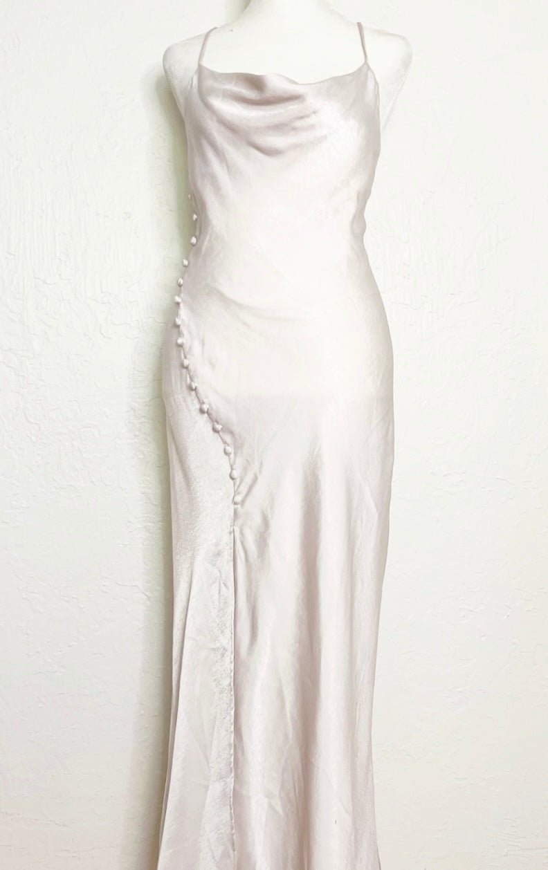 ALLURING VINTAGE 1940 SILK SLIP DRESS