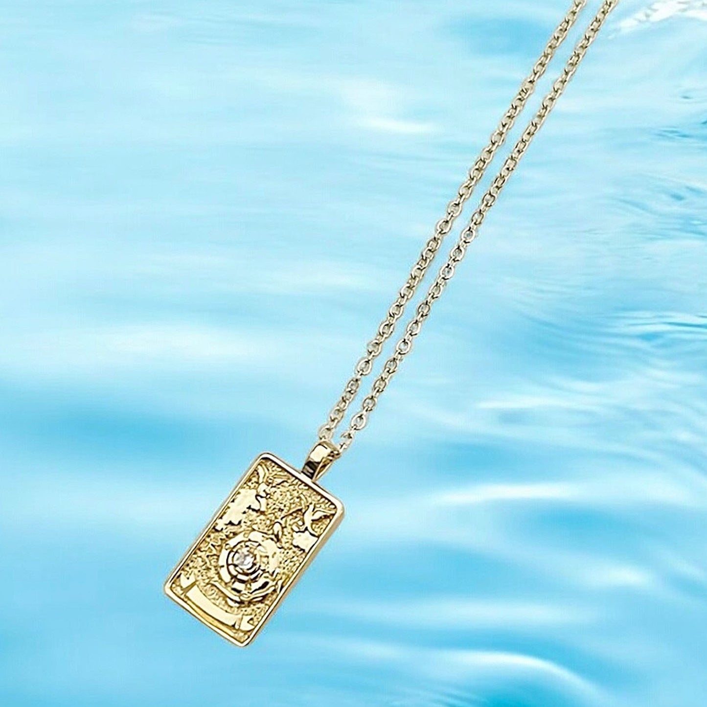 WHEEL OF FORTUNE TAROT NECKLACE
