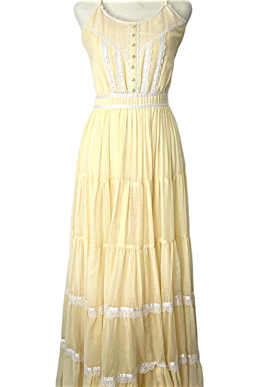 VINTAGE 1960 GUNNE SAX PRAIRIE DRESS