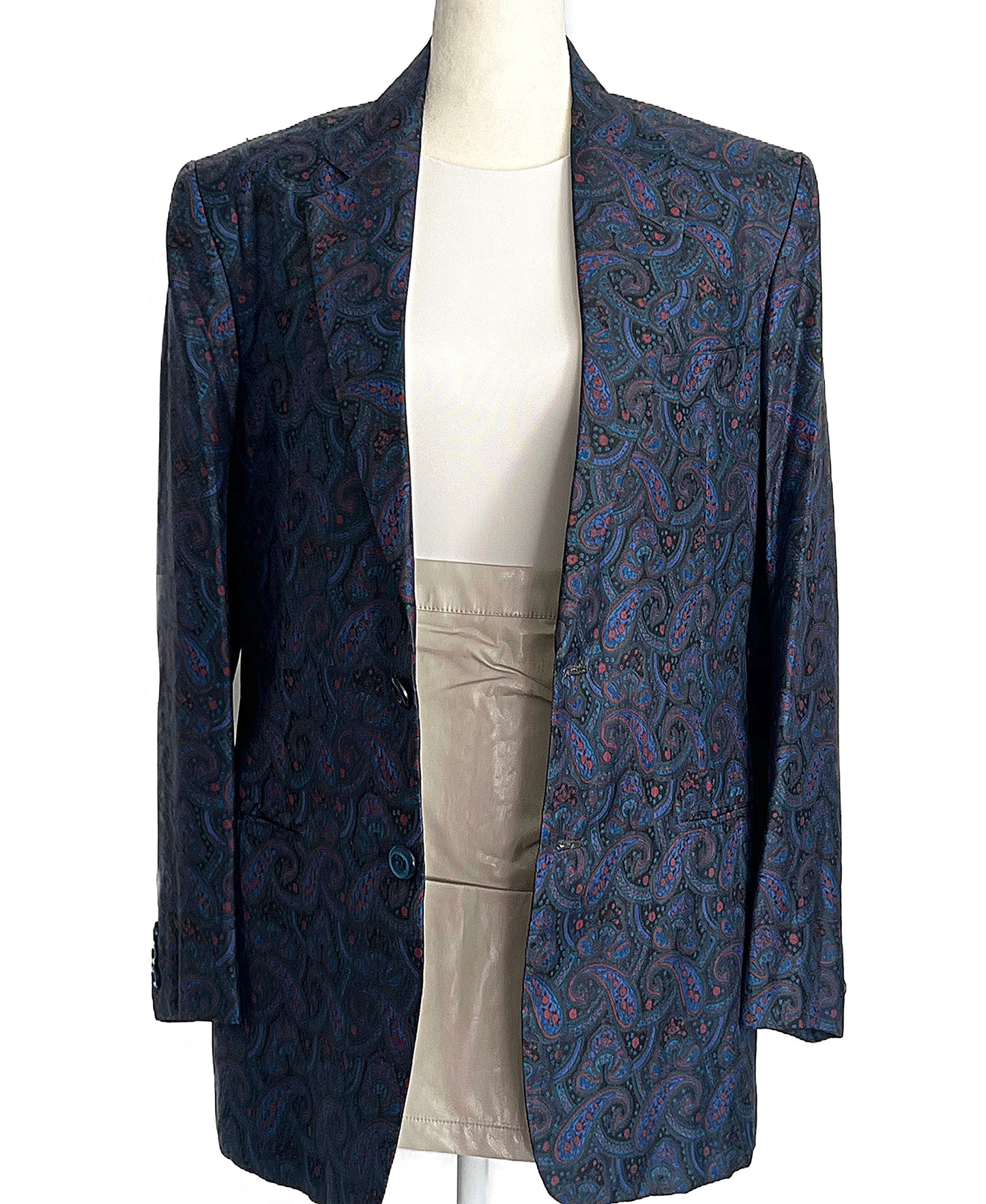 BURLINGTON'S OF BOMBAY VINTAGE PAISLEY BLAZER