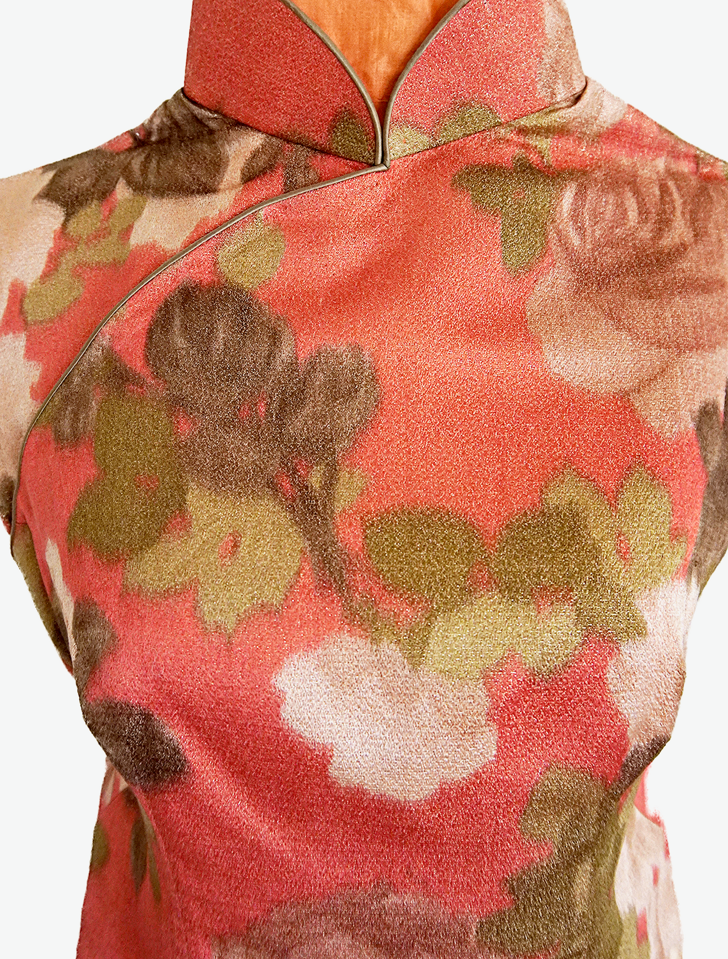 VINTAGE CHEONGSAM FLORAL DRESS