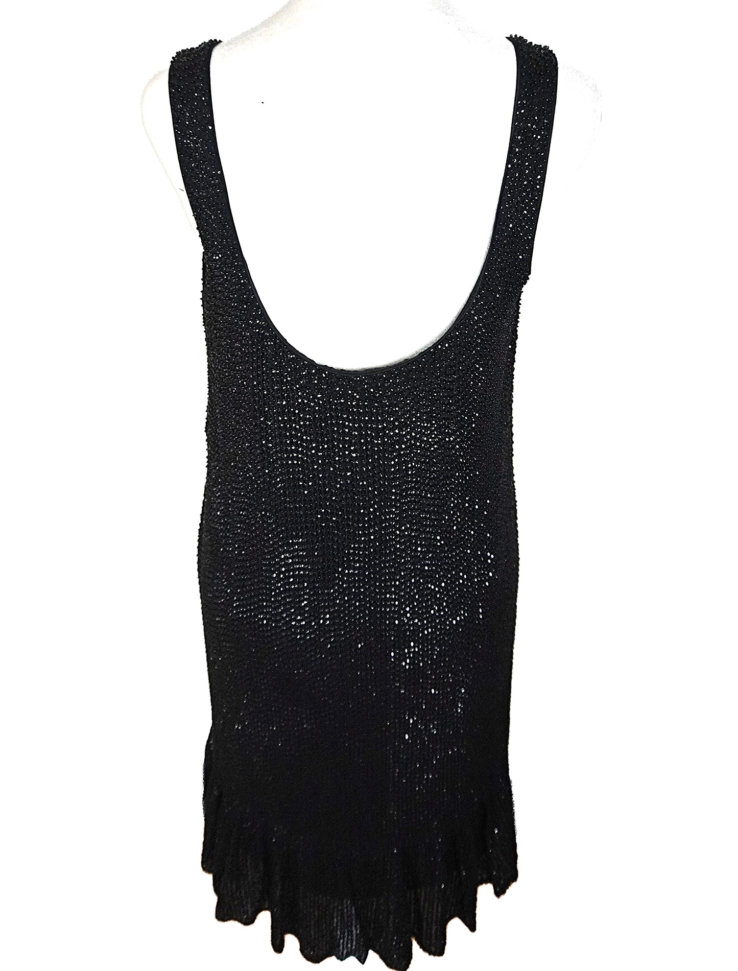 DVF SILK BEADED MINI DRESS