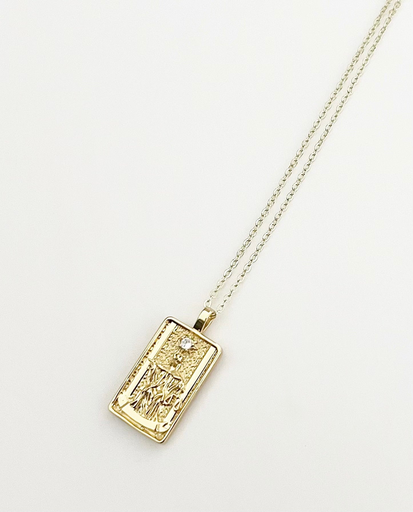 THE JUSTICE TAROT NECKLACE