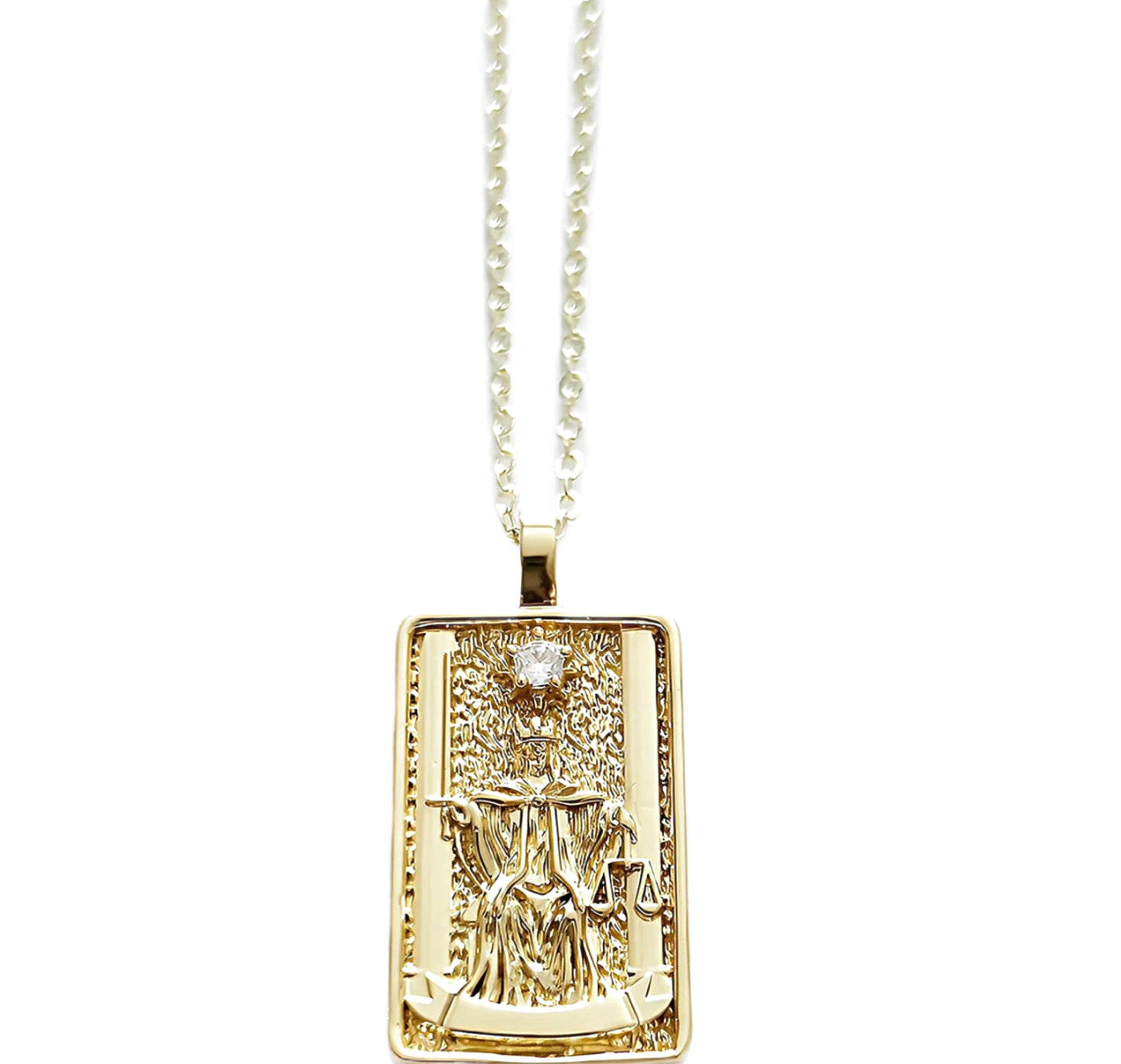 THE JUSTICE TAROT NECKLACE