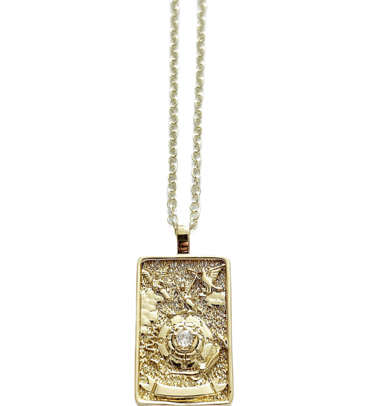 WHEEL OF FORTUNE TAROT NECKLACE