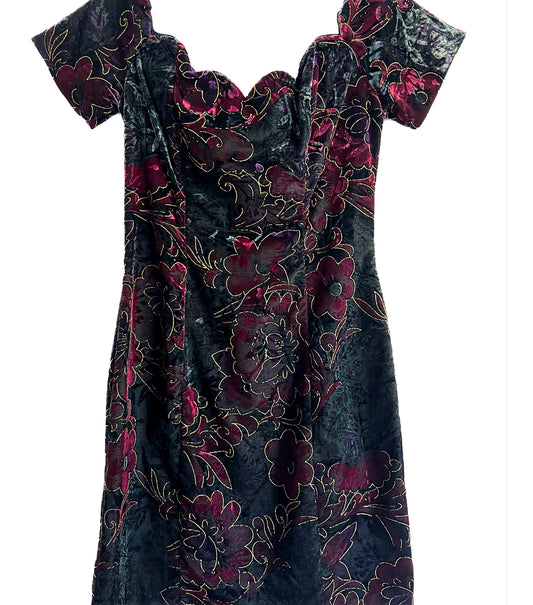 Y2K CRUSHED VELVET RAMPAGE MINI DRESS