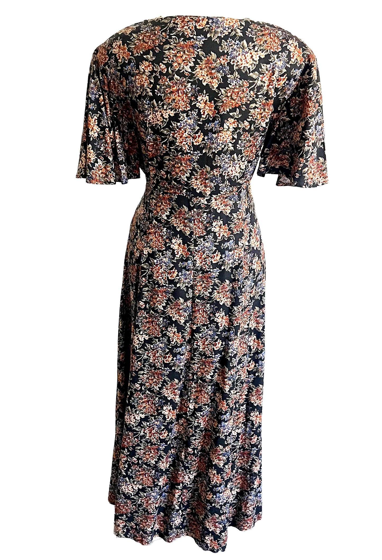 VINTAGE 1980 FLORAL PRINT DRESS