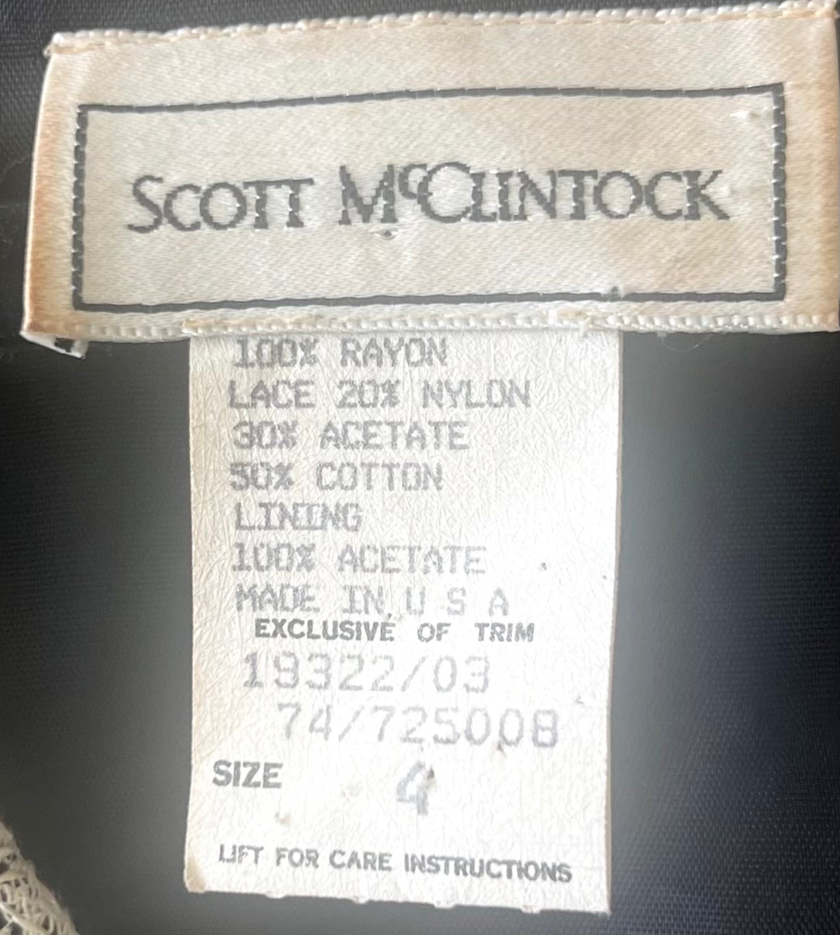 SCOTT MCCLINTOCK GOTH VELVET DRESS