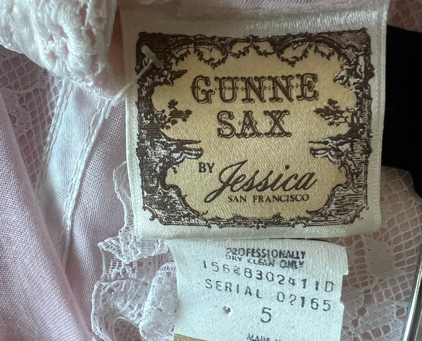 WHIMSICAL GUNNE SAX 1970 PRAIRIE LACE WESTERN DRESS