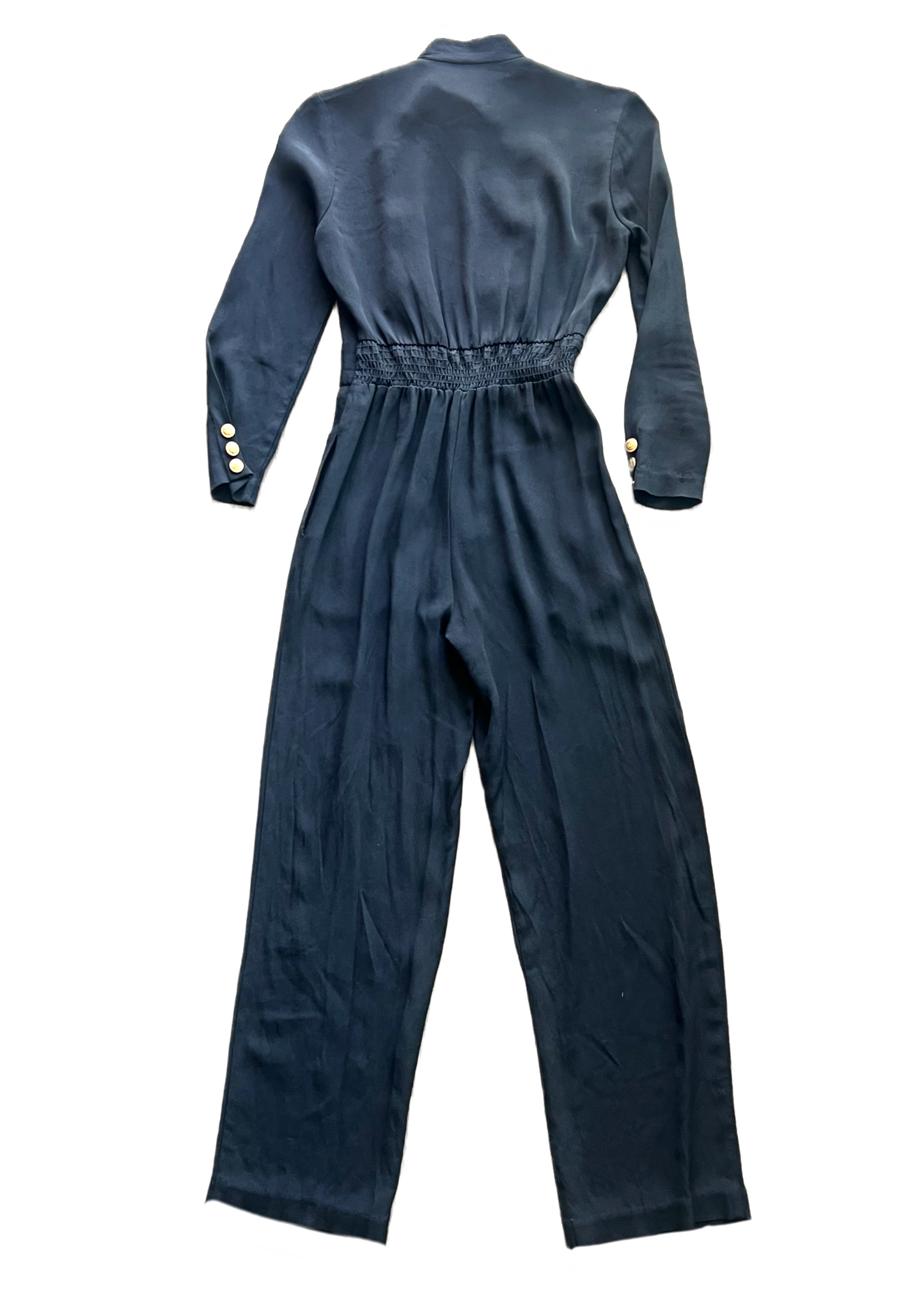 VINTAGE 1980 NAVY BLUE SAILOR JUMPSUIT