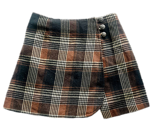 VINTAGE CONTEMPO CASUALS PLAID MINI SKIRT