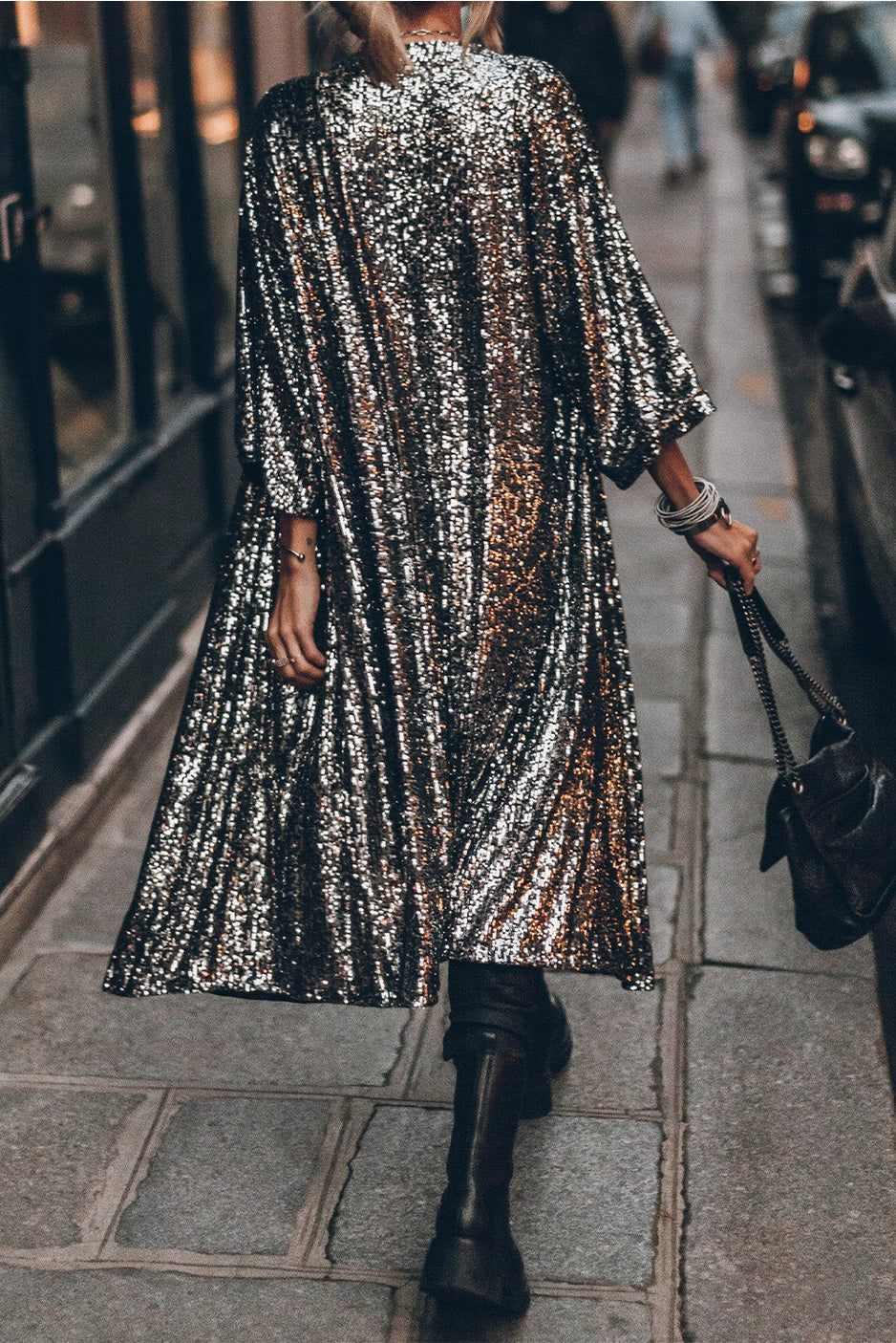 SEXY SEQUIN DUSTER KIMONO